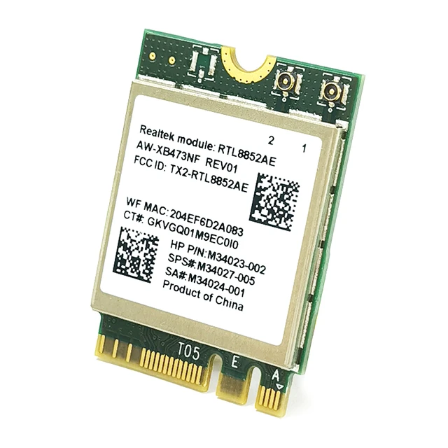 Used Realtek module RTL8852AE Wi-Fi 6 Combo Card 802.11ax M.2 5G wifi  wireless wlan card bluetooth 5.2 For Win 10 11