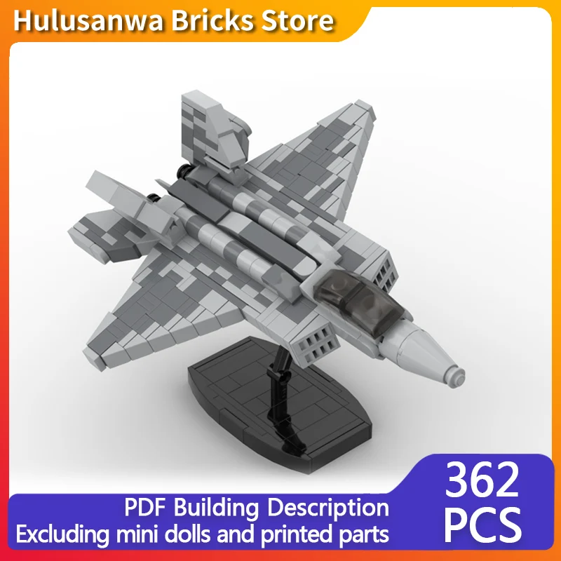 

Модель военного истребителя F-22, конструктор MOC, военная техника, модульные технологичные подарки, набор для сборки, детские игрушки, праздничный подарок