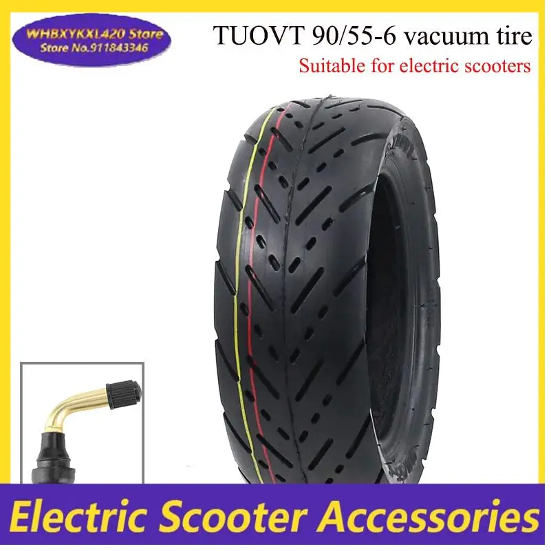 

90/55‑6 Tire Rubber Explosion Proof Shock Resistant Buffering Vacuum Tubeless Tyre Replacement for Electric Scooter