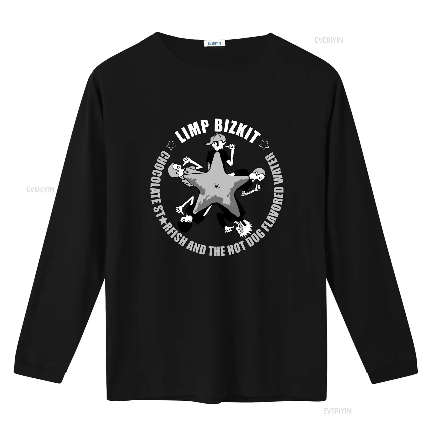 Vintage 2000 Limp Bizkit Chocolate Starfish Hot Dog Flavored T Shirt Print Retro Rock Band Design Large vintage Washed
