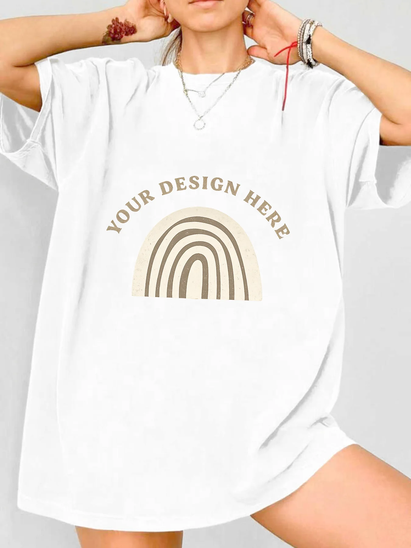 

【WDS006】Женская футболка больших размеров с круглым вырезом, короткими рукавами, эластичными полурукавами и модными принтами.