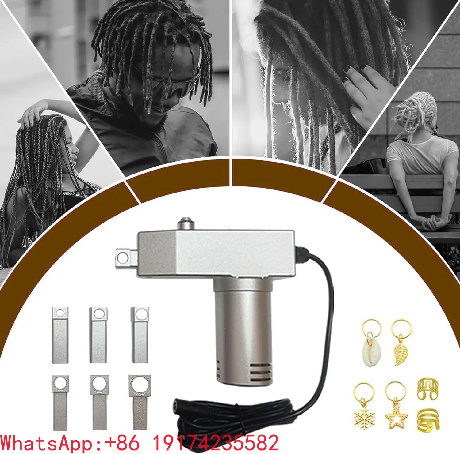 Professional Hair Salon Automatic Dreadlocks Machine Crochet Braiding For Working Directly On The Head With 7 Replacement Holes