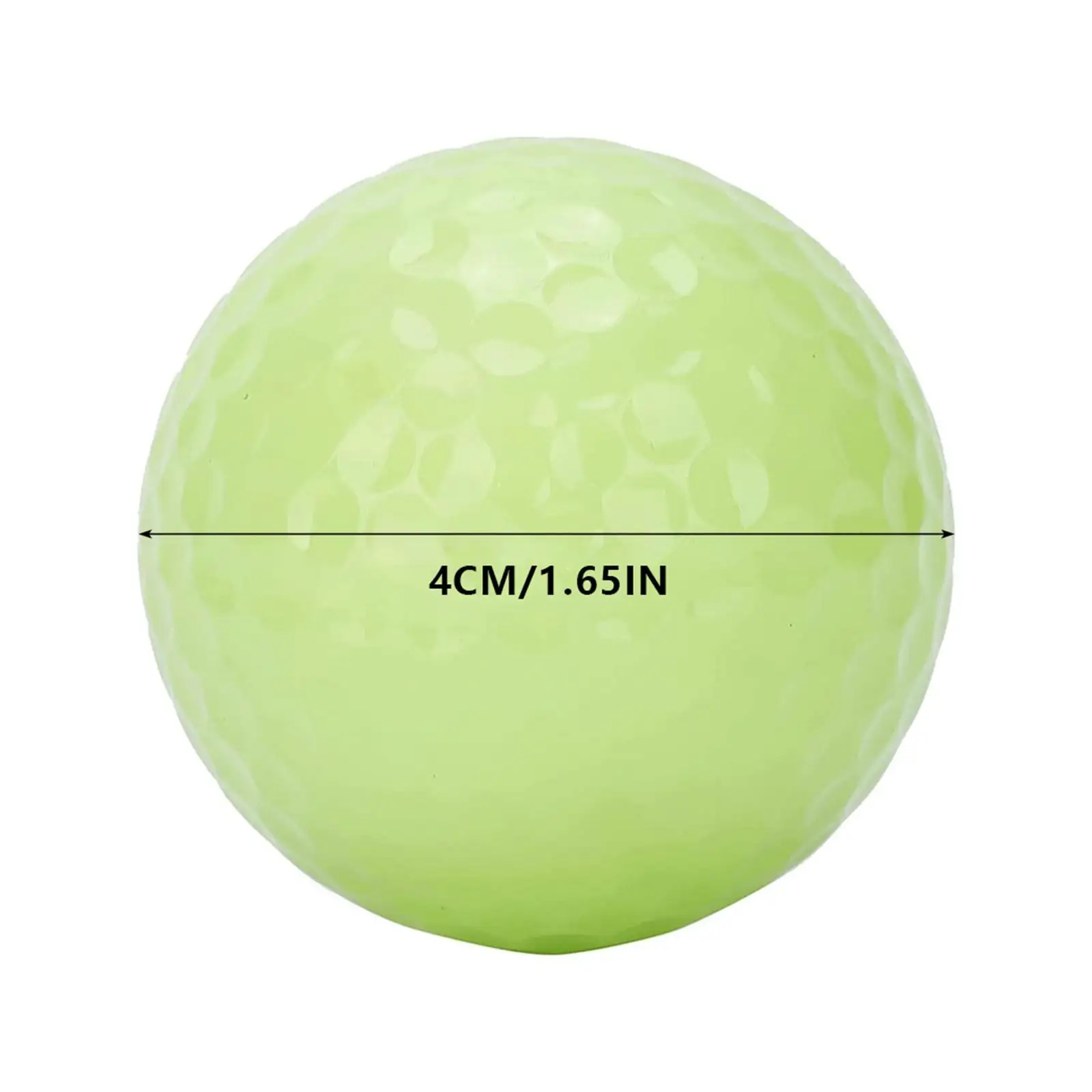 6x Luminous Night Golf Ball Glowing in The Dark Golf Night Glow Balls for Tournament Training Hitting Practice Golfer Gift