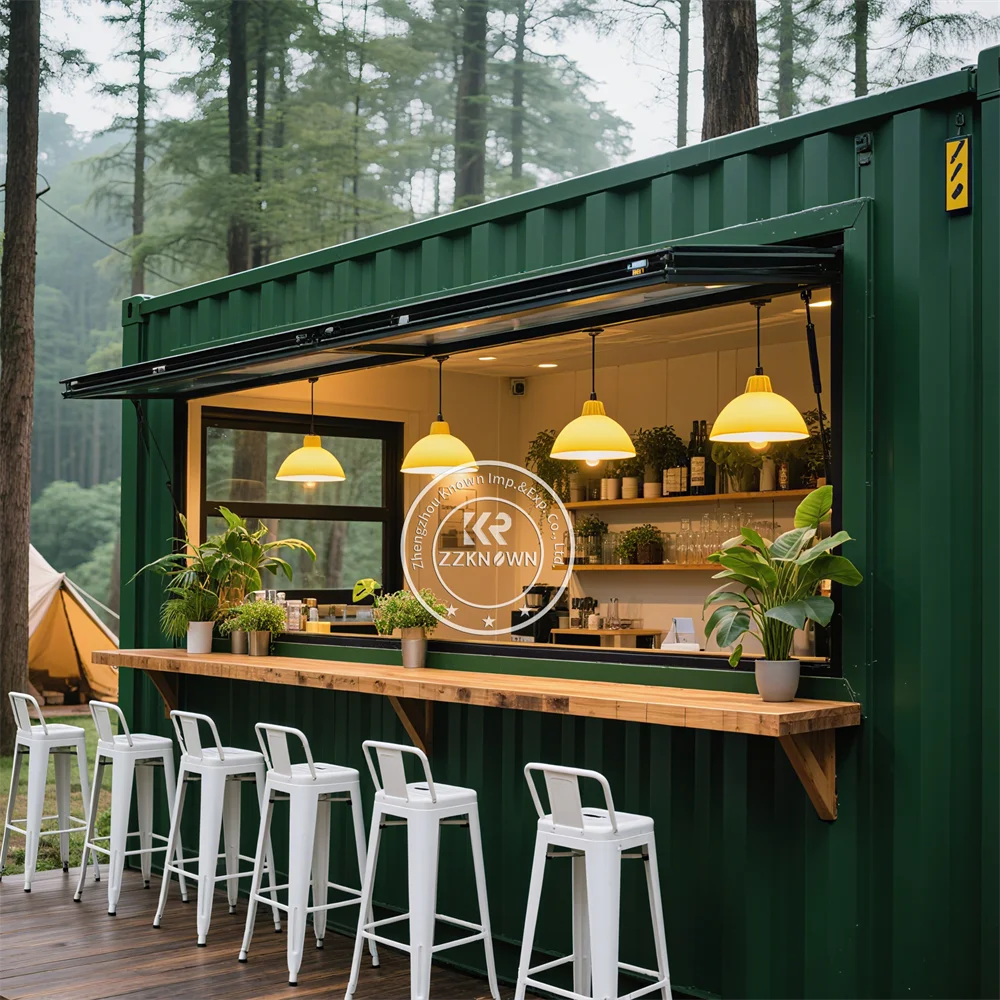 

Контейнер для кофейни, цена 20 футов, 40 футов, сборный кофейный киоск, контейнер для доставки, кафе, уличный бар, контейнер для ресторана с кухней