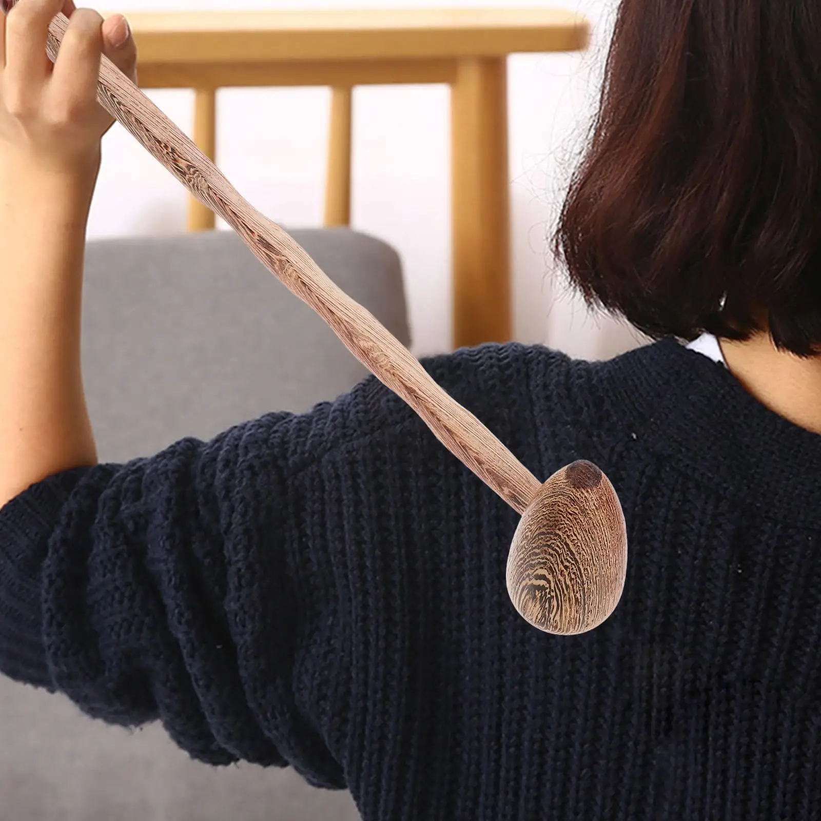 2PcsDuckEggHammerBambooJointMassagerManualBackToolNeckShoulderMassagePattingRodBodyRelaxationHomeOfficeUseMassagingTool