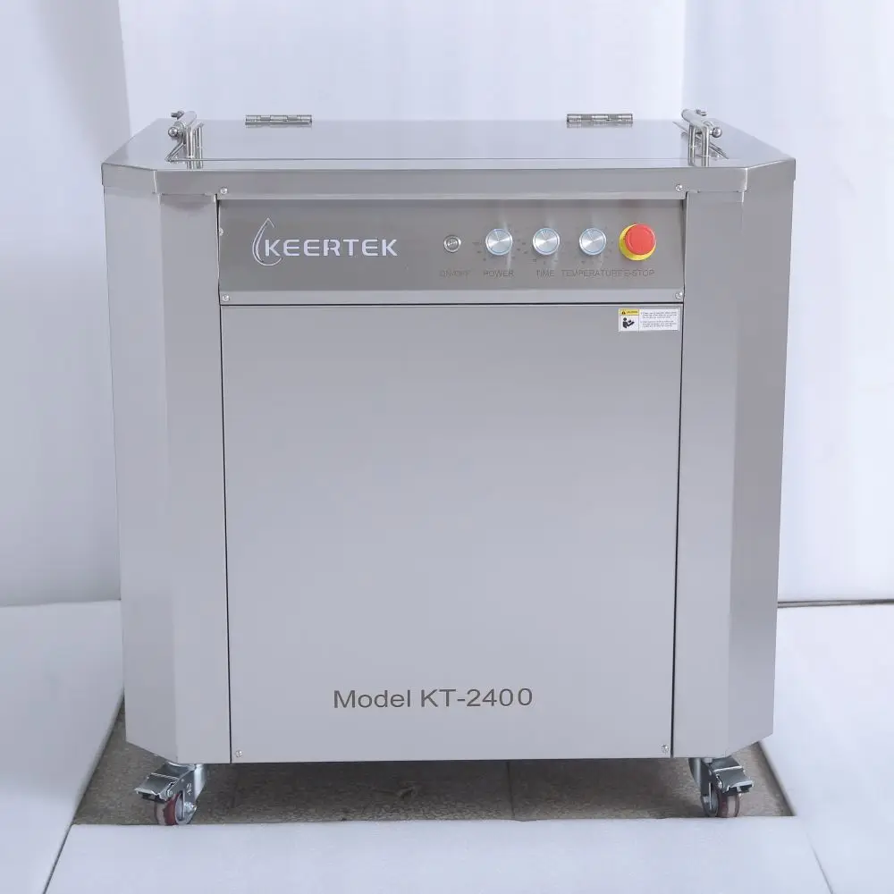 134L Industrial Ultrasonic Bath Single Tank Cleaner 2400W Circulation Dry Rinse Mold Engine DPF Metal Cleaning Machine Pro