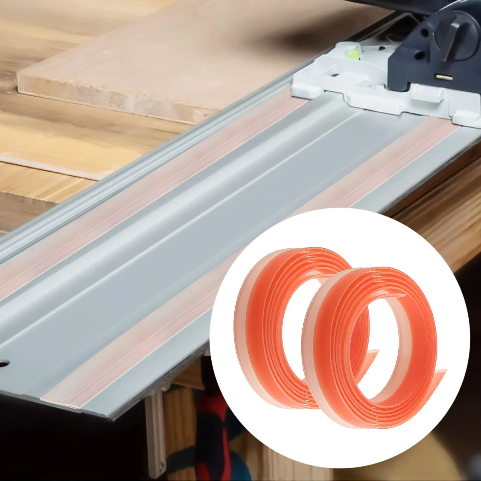 2pcs 495209 495207 For Splinter Guard Strip Protective Strip SP5000 Track Saw Guide Rail 1.4m Replace Accessories
