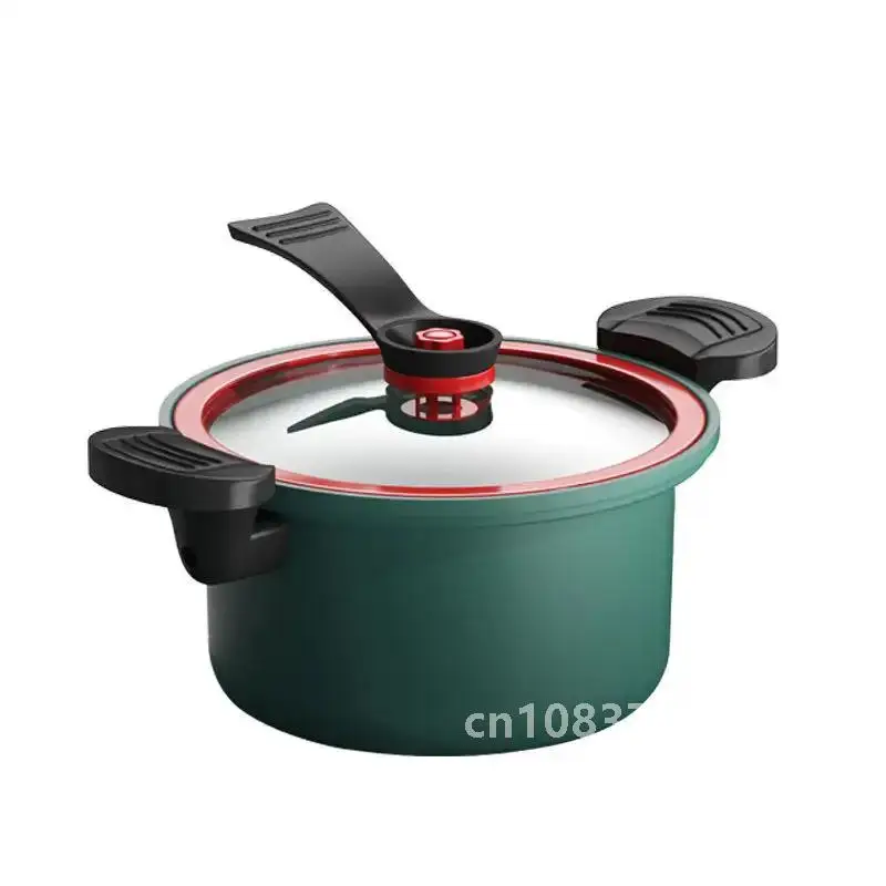 Micro Pressure 3.5l Non Stick Pressure Cooker Stew Pot Multi Purpose Soup And Cooking Pot For Home And Kitchen