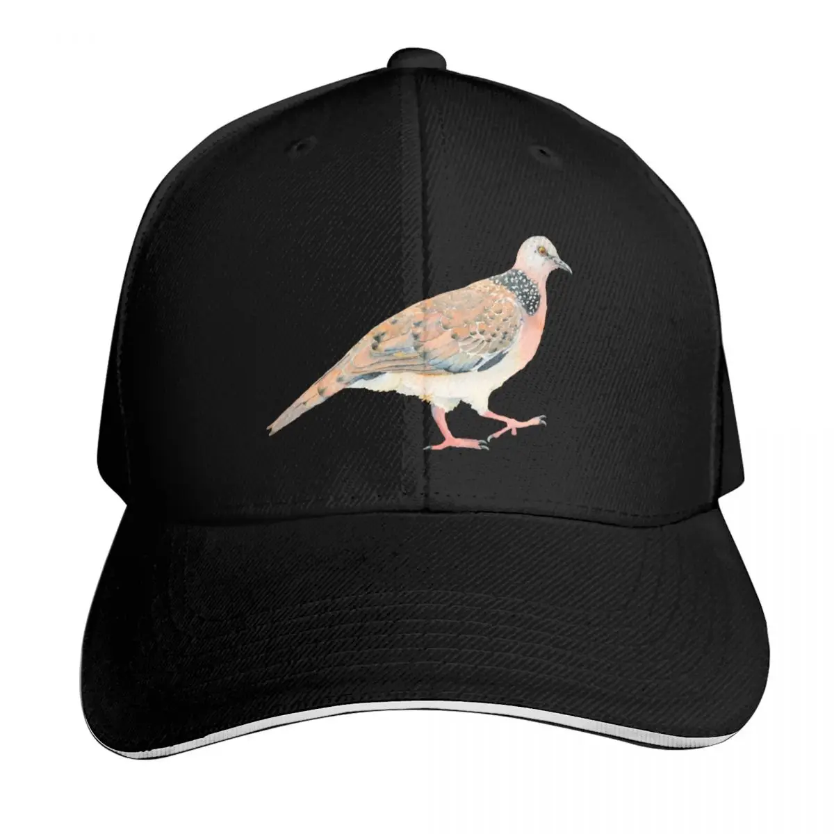 Spotted Dove watercolour bird illustration Baseball Cap Unisex for Men Women Outdoor Golf Running Hiking Summer Beach Travel