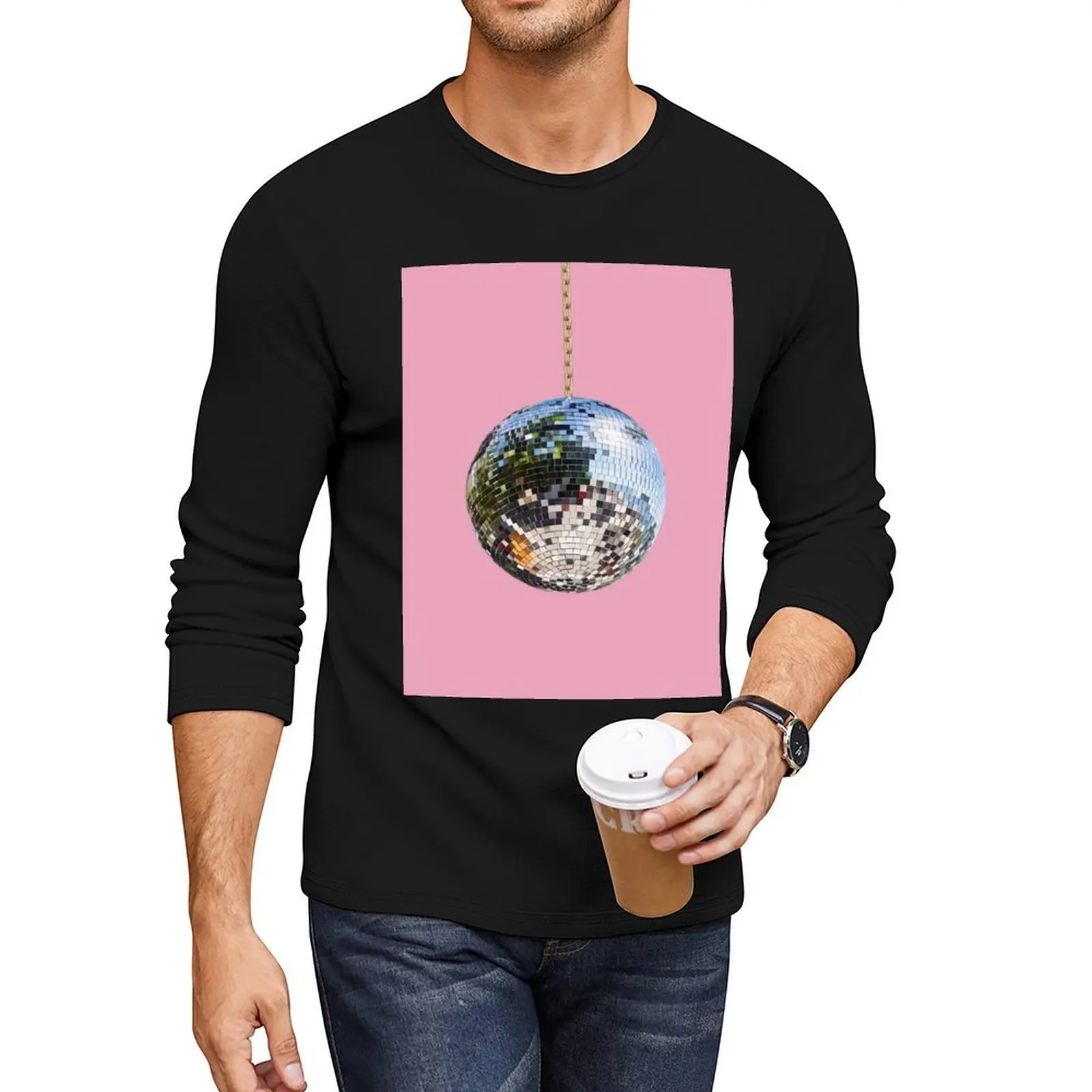 Pink Disco Long T-Shirt quick-drying t-shirt graphic t shirt Blouse mens t shirts pack