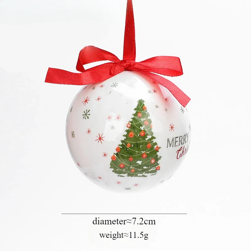 New Christmas Ball Pendant Snowman Foam Ball Pendant Christmas Tree Decorations Hanging Ball Atmosphere Layout