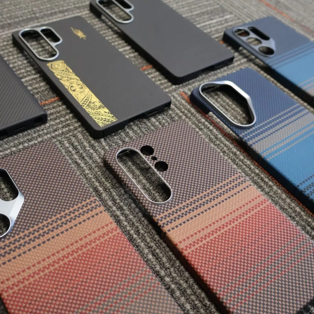 Carbon Fiber For Samsung Galaxy S25 Ultra Kevlar Case Magnetic Aramid Fiber Anti Fingerprint Shockproof Phone Cover ForMagsafe