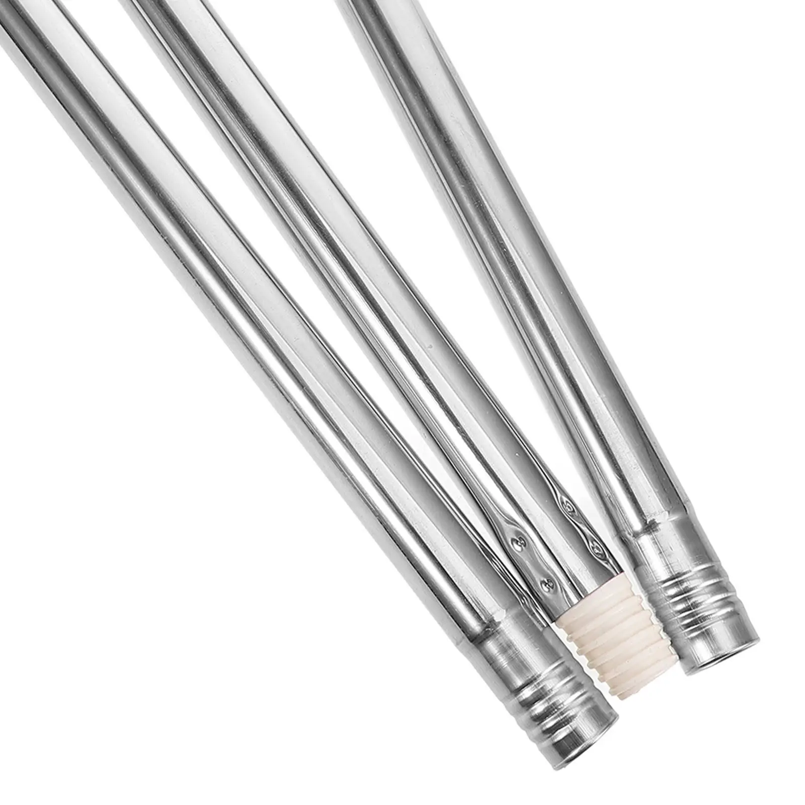 1Set Stainless Steel Mop Handle Three Section Adjustable Replacement Pole Mop Stick for Floor Cleaning Broom Accessory