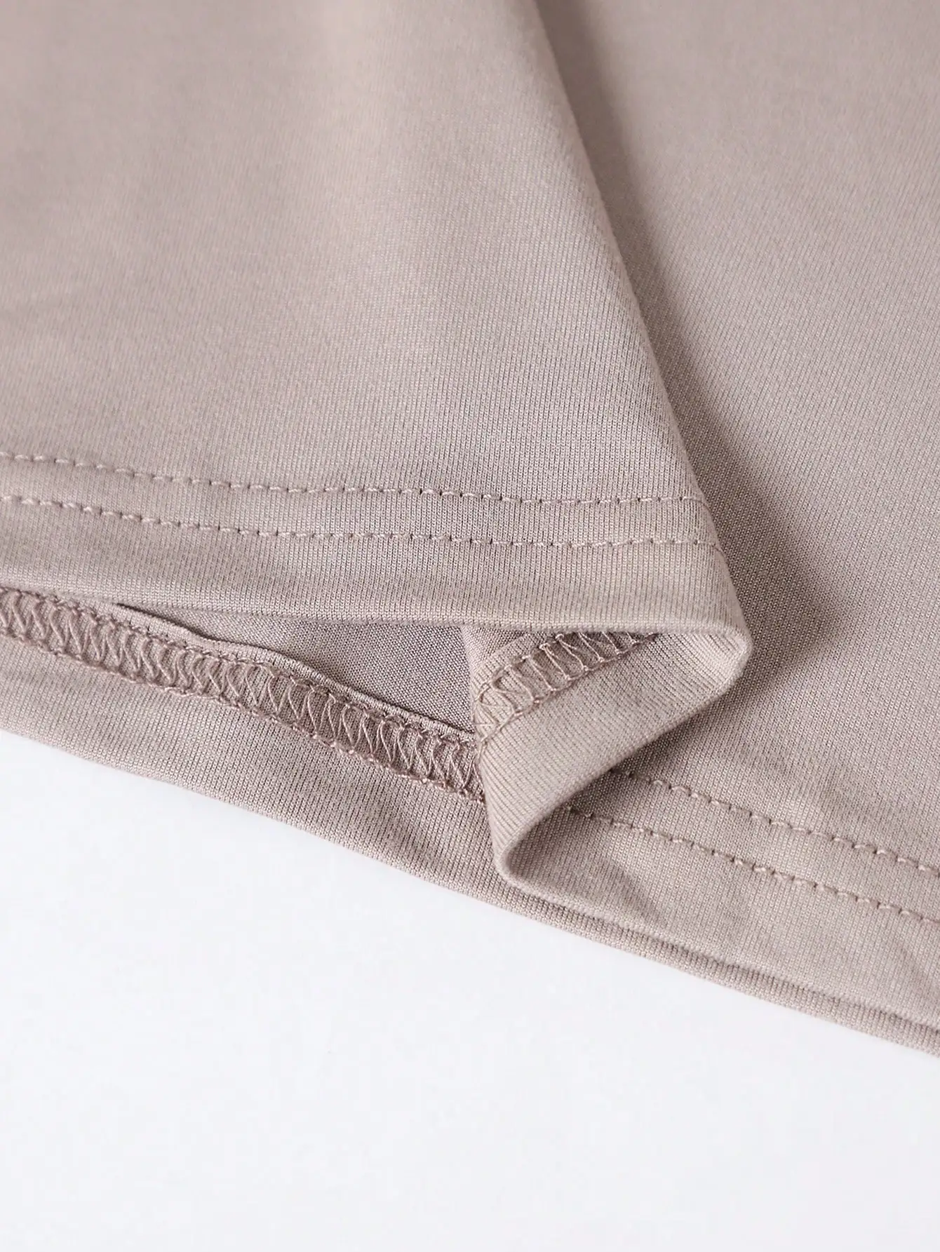 여성 여름 솔리드 컬러 라운드넥 탱크탑과 하이웨이스트 슬릿 미니스커트 섹시 의상 2종