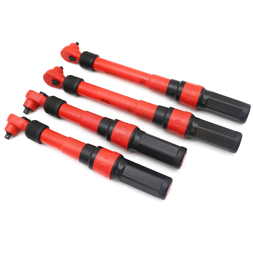 1000V Insulation Tools 3/8 Ratchet Head Insulation Torque Wrench 10-50Nm Torque Wrench Preset Torque Heavy Duty Wrench