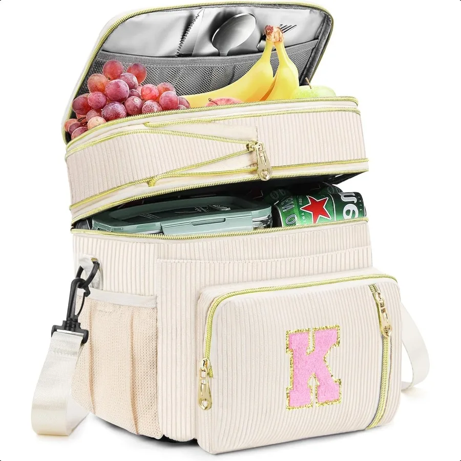 

Lunch Box for Women Insulated Lunch Bag16LLeakproof Cooler Bag Personalized Adult Lunch Box with Adjustable Shoulder Strap Gift