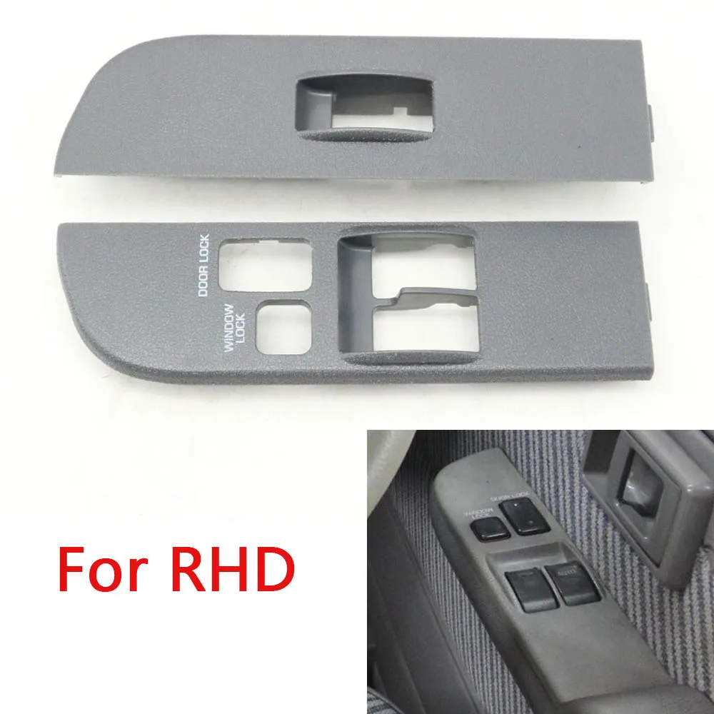 

RHD салон автомобиля, передняя дверь, боковой подлокотник, окно закрытия, открытая крышка переключателя, панель для Toyota Land Cruiser LC70 76 75 LC90 1990-2007