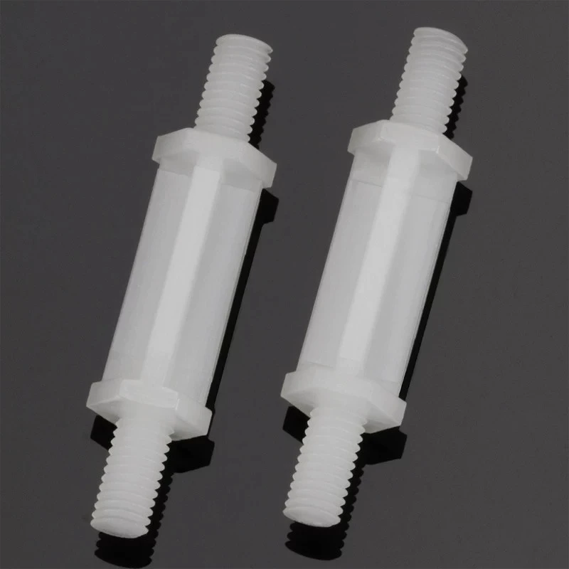 M3 White Double Ended External Thread Hexagonal Spacing Column PC Board Support Studs Nylon Plastic Male Thread Standoff
