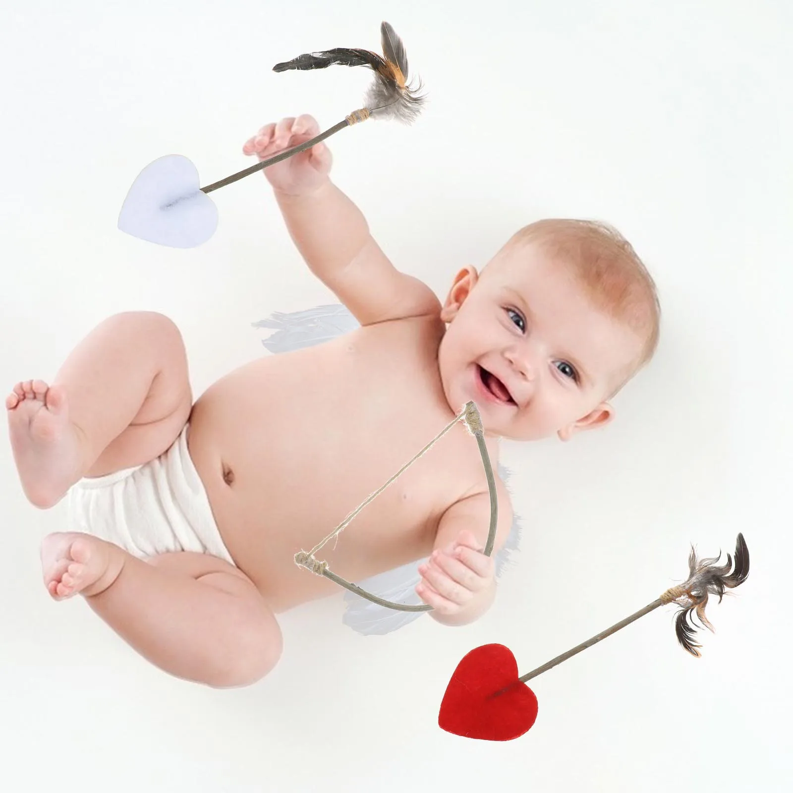 

1 set Angel Wings Newborn Photo Costume Pink Baby Outfit 0-12 Months Studio Props Baby Shower Decorative Angel Props Gifts