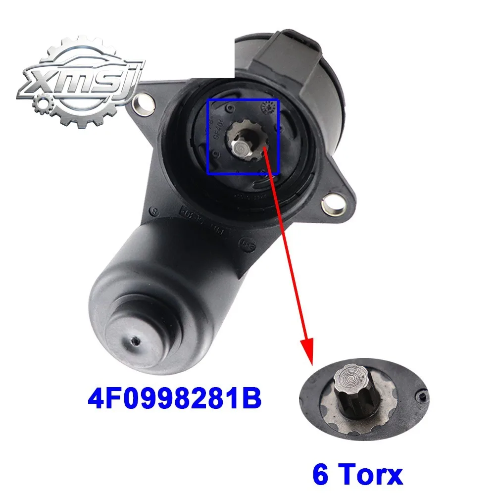 

1 pieza de servomotor de freno de mano con rueda y 6 o 12 dientes Torx para Audi A6 S6 Quattro 2005-2011 4F0 998 281A/B 4F099828