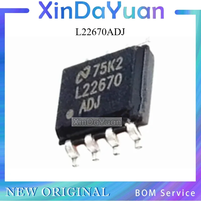 5 pcs  LM22670MR-ADJ L22670ADJ SOP-8  Power Regulator Chip Ic