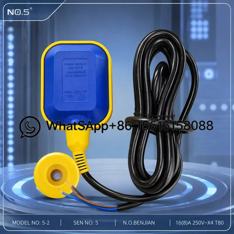 Genuine Mach MAC3 KEY 3M 5M 10M Liquid Level Controller Cable Type Float Ball Switch Water Tank Sensor Automatic Control