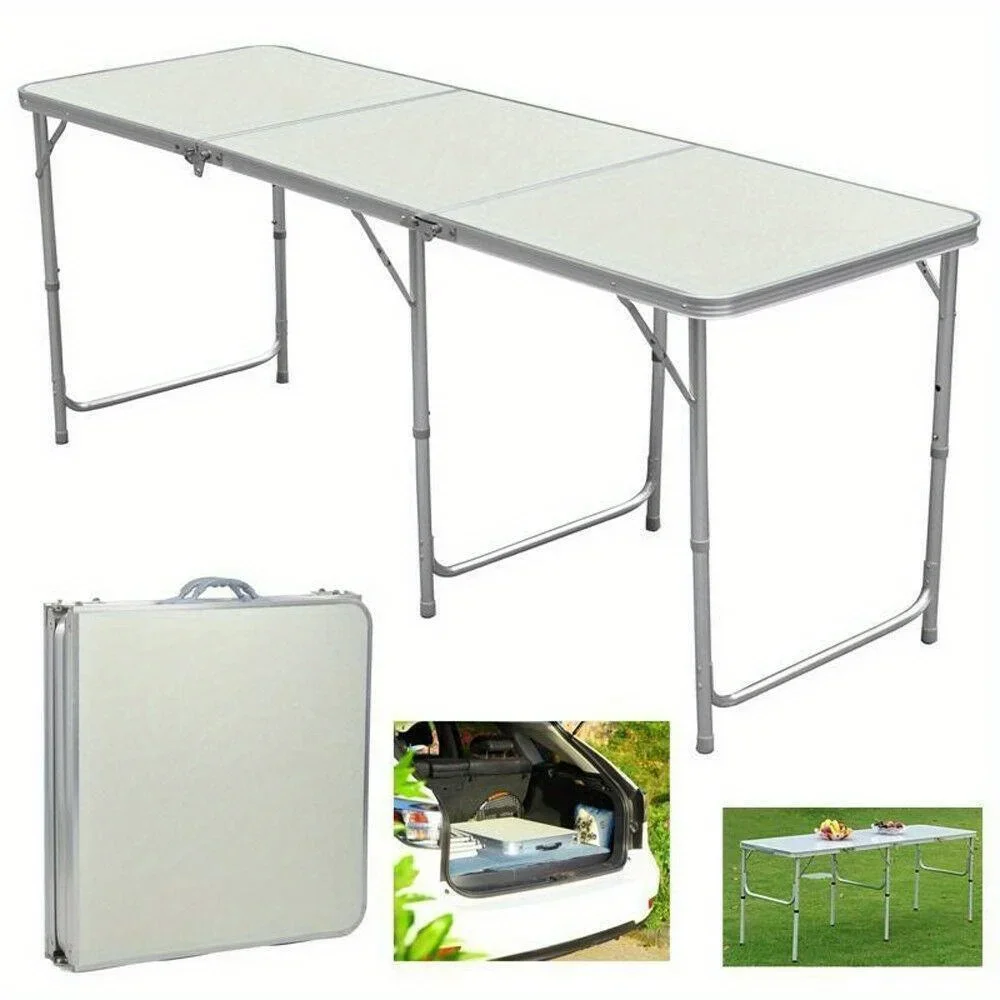 Portable Aluminum 6ft Folding Table In/Outdoor Picnic Party Dining Camping Table