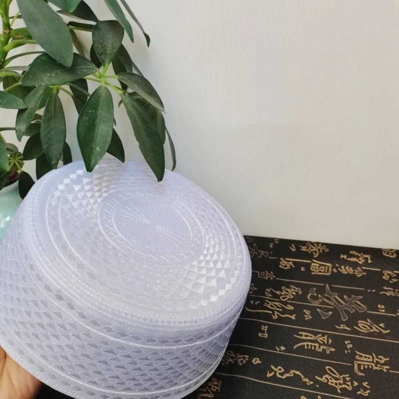 Moslim Caps Voor Mannen Kleding Freeshipping Gebed Hoed Kufi Embriodery Kippah Islamitisch Hijab Saudi Arabië Zomer Mesh Joods