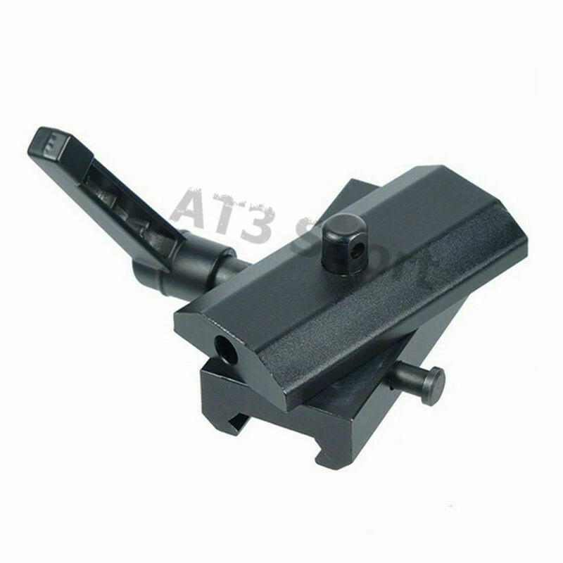 60 Degree Rotating Quick Detachable Bipod Adapter Fits Picatinny Rails for Harris Bipods