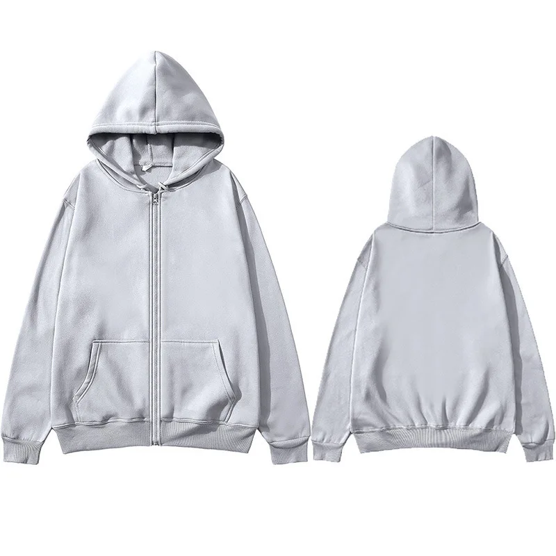 2025 Spring and Autumn New Fashionable Casual Zipper Hoodie for Men and Women Couple Style Sports Slow Running Loose Sweatshirt image 6