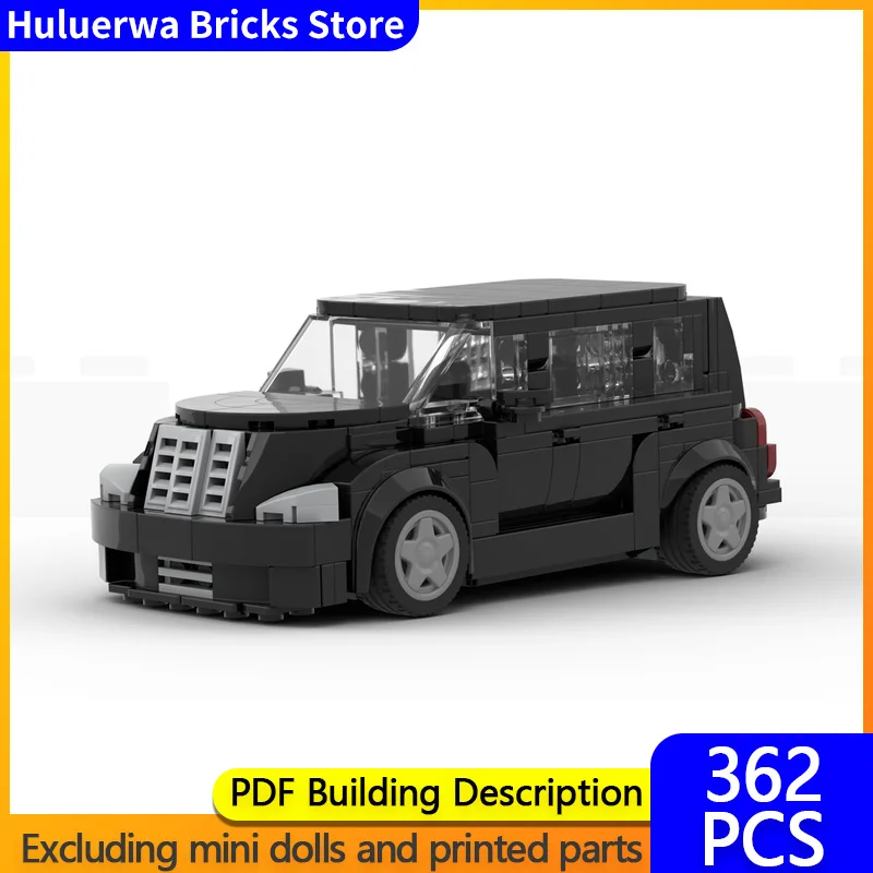 

Модель скоростного гоночного автомобиля MOC, строительные кирпичи, PT Cruiser, компактный автомобиль, модульная технология, детские праздничные подарки, сборка игрушек, костюм