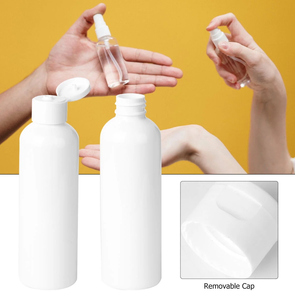 5pcs Travel Storage Bottles 200ml Leakproof Plastic Empty Bottles for Shampoo Lotion Simple Sub Bottle Cosmetics