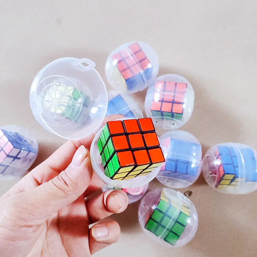 

Egg Ball Puzzle Cube Child Days Gift 12Pcs Surprise Capsule Educational Toys Kids Birthday Party Favors Pinata Filler Reward