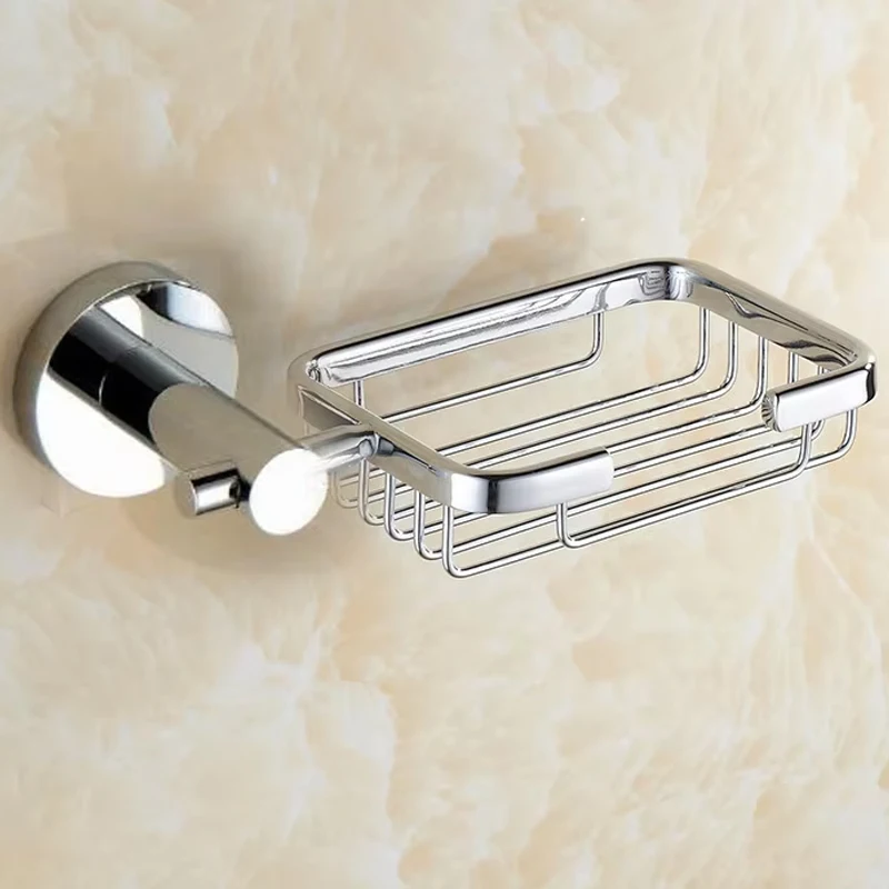 Wall Mounted Chrome Plated Solid Brass Bathroom Accessories,Bath Soap Dish,Soap basket,.,YT-10190