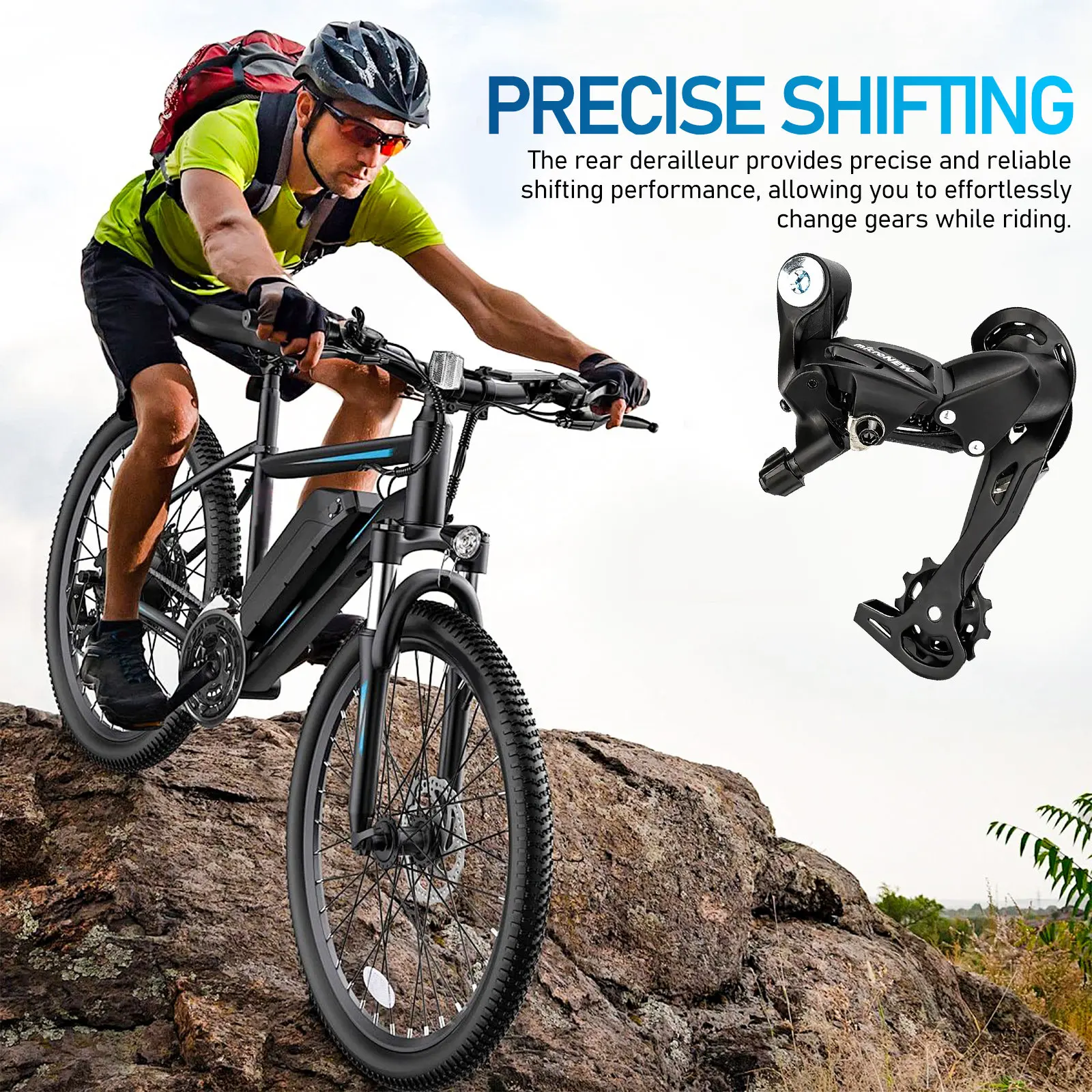 Mountain Bike Rear Derailleur 7 8 9 Speed Bicycle Gear Shifting Part Smooth Quiet Bicycle Rear Wheel Chain Derailleur - view 3