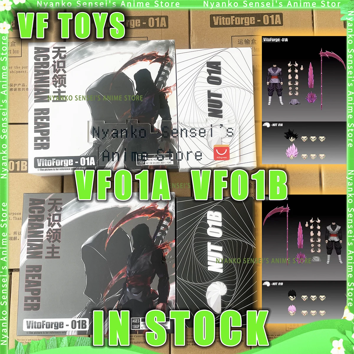 

In Stock VitoForge VF Studio Goku Black Zamasu Dragon Ball Super Saiyan SSJ Action Figure Anime Model Toy Doll Collectible