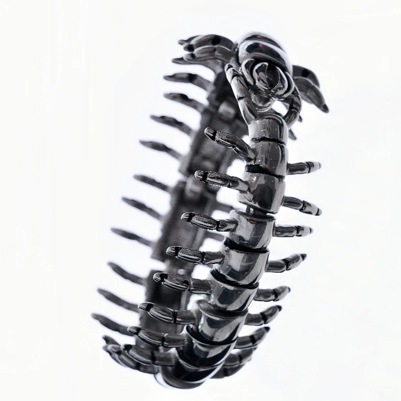 

HQ Void Ability Centipede Bracelets for Women Men Titanium Steel Fashion Punk Bracelet Custom Unisex Personality Bangle Jewelry