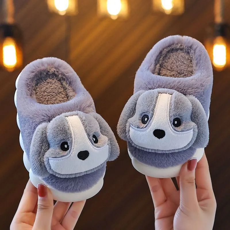 Fashion New Children Cotton Slippers Autumn and Winter Boys and Girls Slippers Home Indoor Kids Slippers House Baby Shoes