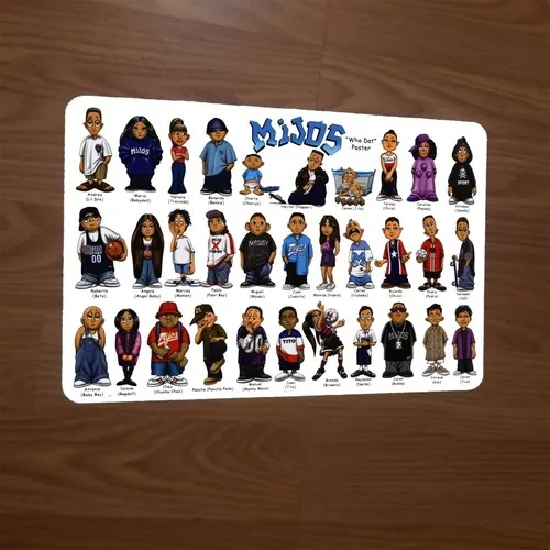 Mijos Who Dat - Cartel de pared de metal