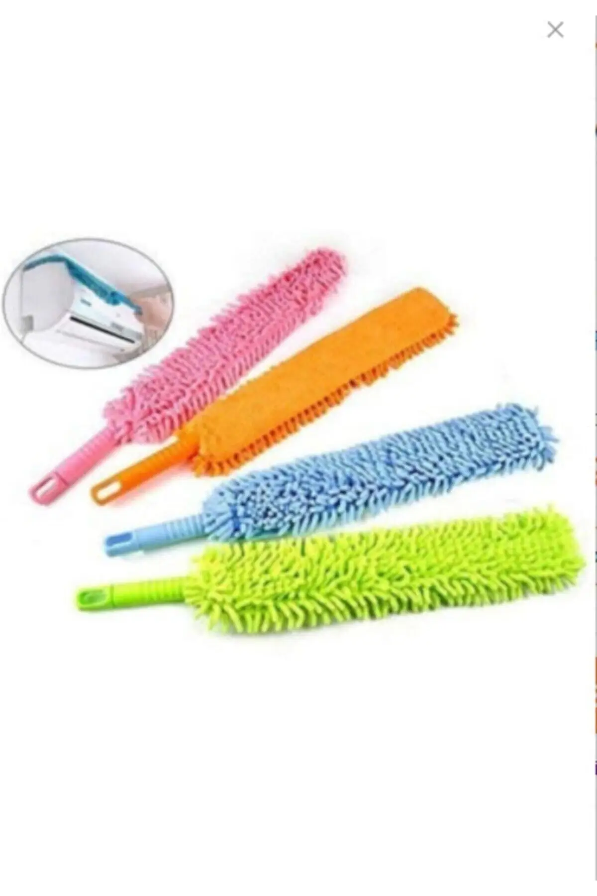 Microfiber Bendable And Washable Dust and Hair Removal Cleaning Apparatus Brush Stick