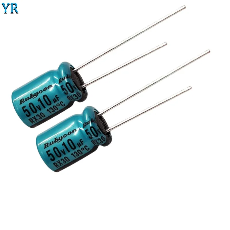 

20PCS Rubycon 50V10UF 8x11.5mm Electrolytic Capacitor RX30 130℃ 10uf 50V 8X11.5MM