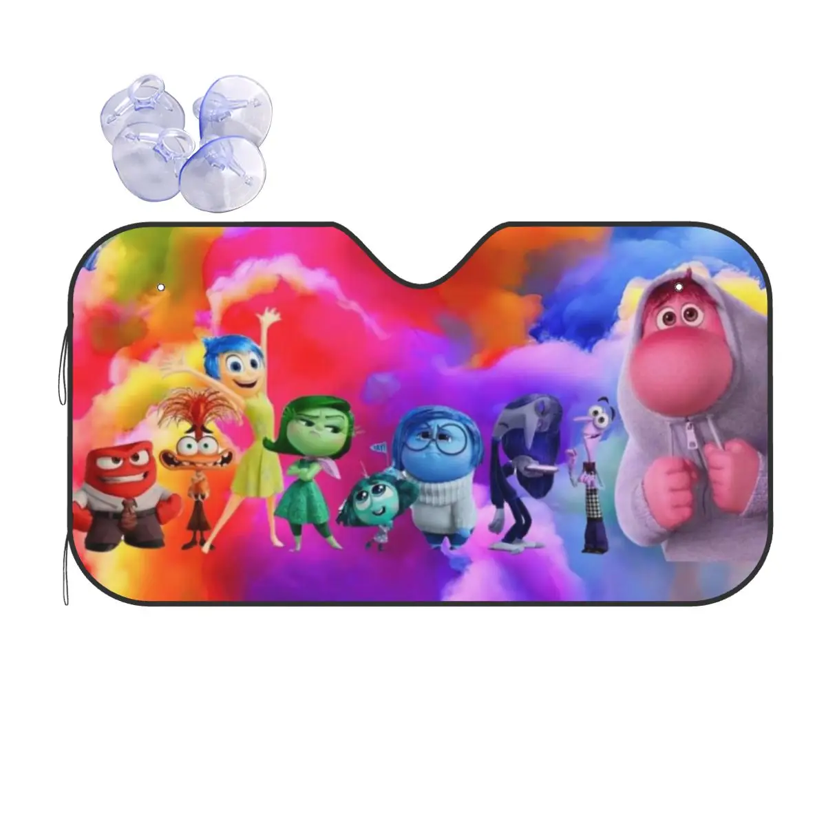 

Custom Inside Out Wallpaper Anime Cartoon Windshield Sunshade Folding Blocks UV Rays Sun Visor Protector