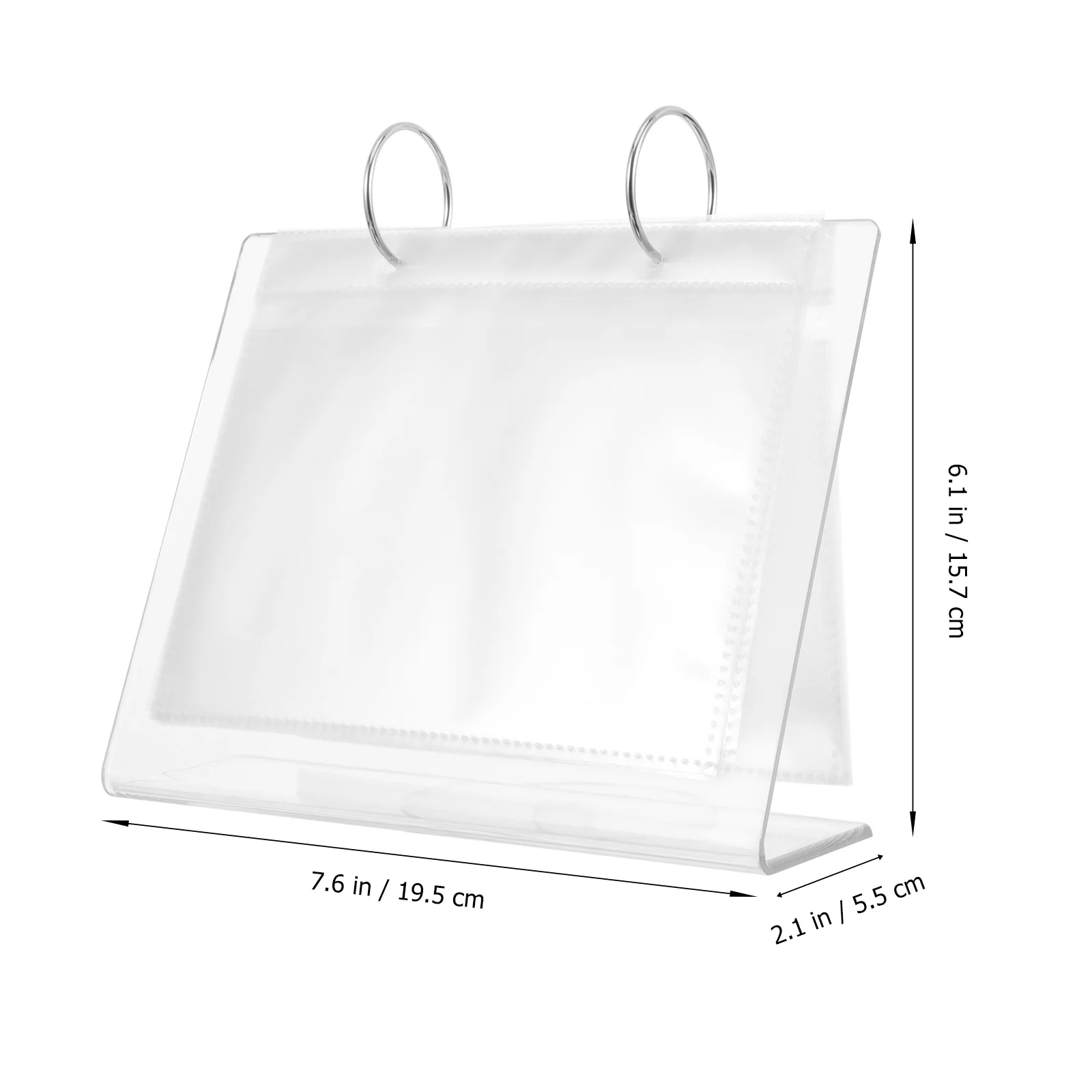 空のネイルステッカーアルバム収納ブック、デカールの収集やディスプレイ用、ステッカーホルダーオーガナイザー、アクリルクラフトディスプレイケース