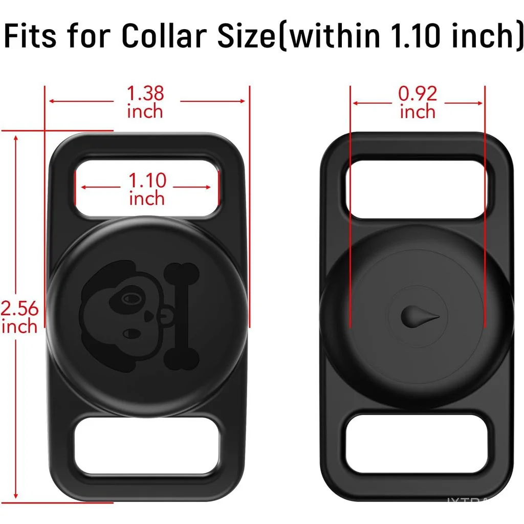 Support de collier de chat AirTag en silicone, étiquettes de collier de chien, ChainA GPS, détecteur d\'articles, accessoires, étui de protection