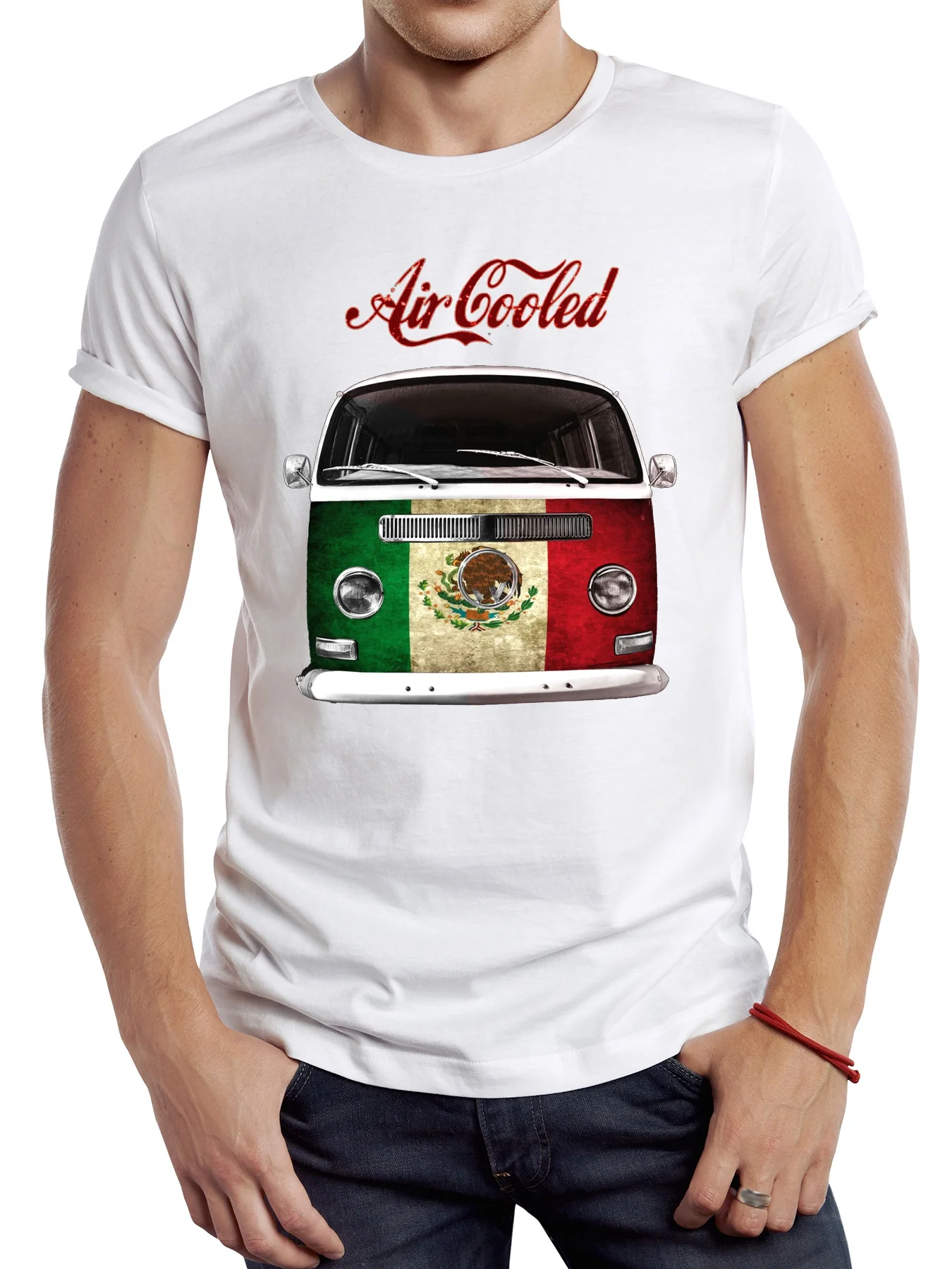 

FPACE Vintage Camper Van Moxico Men T Shirt Graphic Cloth Casual Male Tops Hipster Retro Camping Bus Printed Tee
