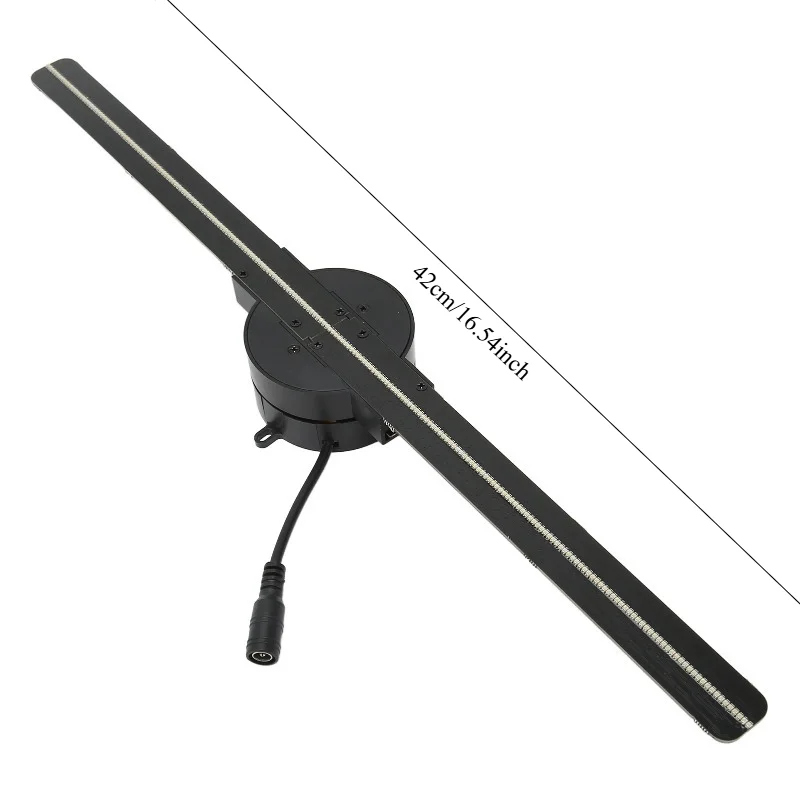 3D Holographic Projection Fan 42cm Portable Advertising Machine Suspended Aerial Photography Stereoscopic Fan Screen Promotion