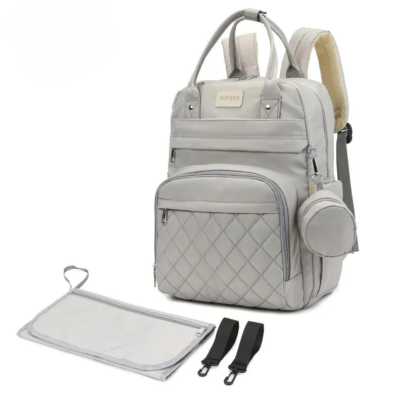 

Mom Dad Backpack with Changing Pads Pacifier Bag Hooks for Stroller Maternity Mom Bag for Baby Accessories Diaper Bag