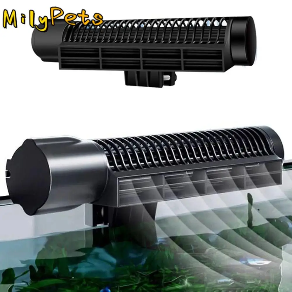 

Frequency Conversion Aquarium Cooling Fan Mute Adjustable Fish Tank Cooling Fan Black Automatic Temperature Control