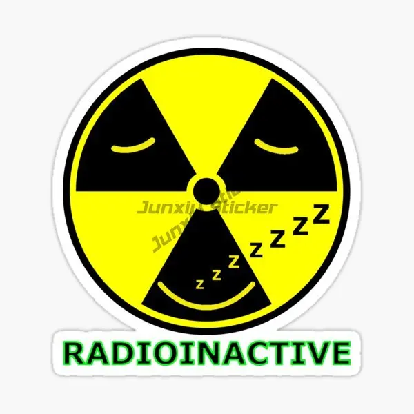 

WARNING RADIATION Stickers Waterproof Removable Stickers Decor Vinyl Self-adhesive Decal