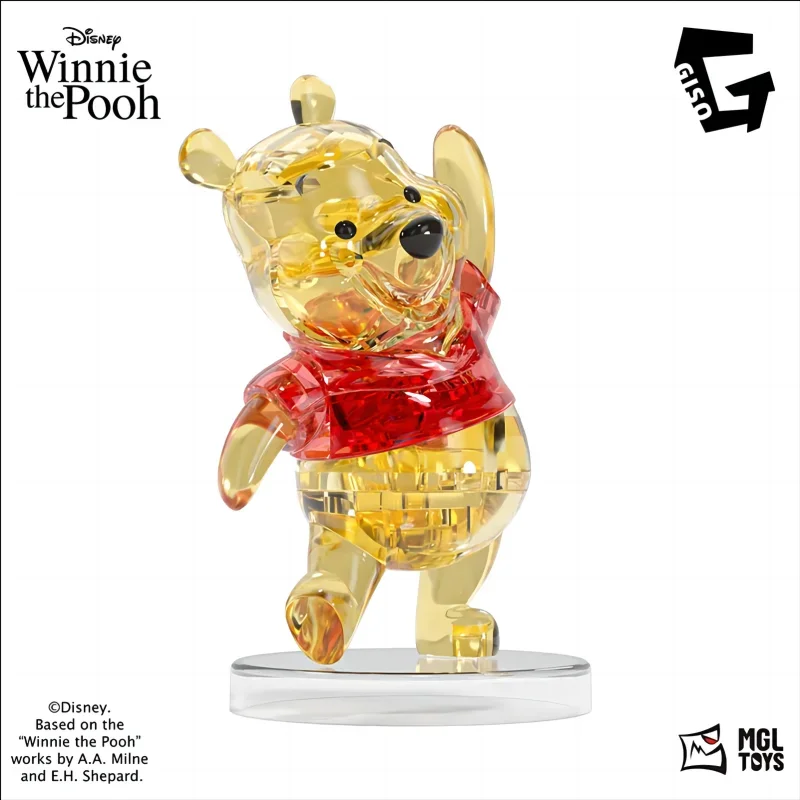 Disney Winnie the Pooh Crystal Building Blocks Anime Assembled Model Piglet Eeyore Tigger Figure Toy Children\'s Educational Gift